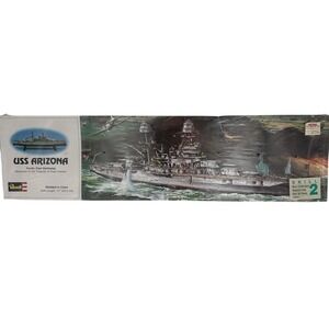 USS Arizona Battleship Revell Model Kit H-302 Sealed 17" Hull Length 1975 Ship